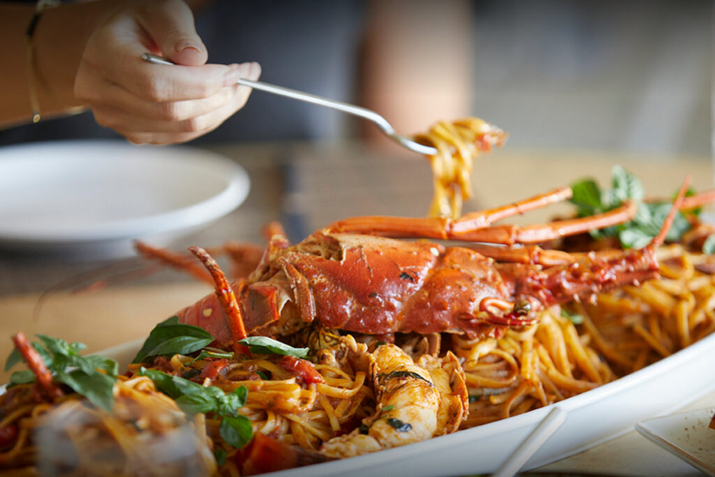 lobster dish trattoria napole zoga